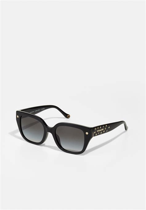 coach women's sunglasses black grey.